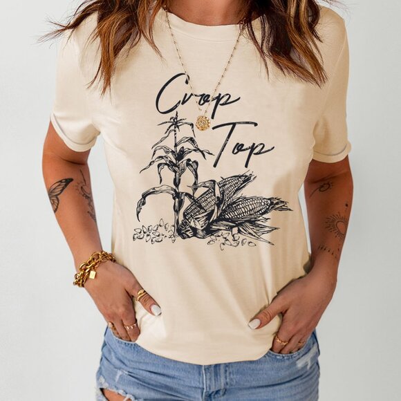 "Crop‎ Top" Graphic Tee - Picture 6 of 6